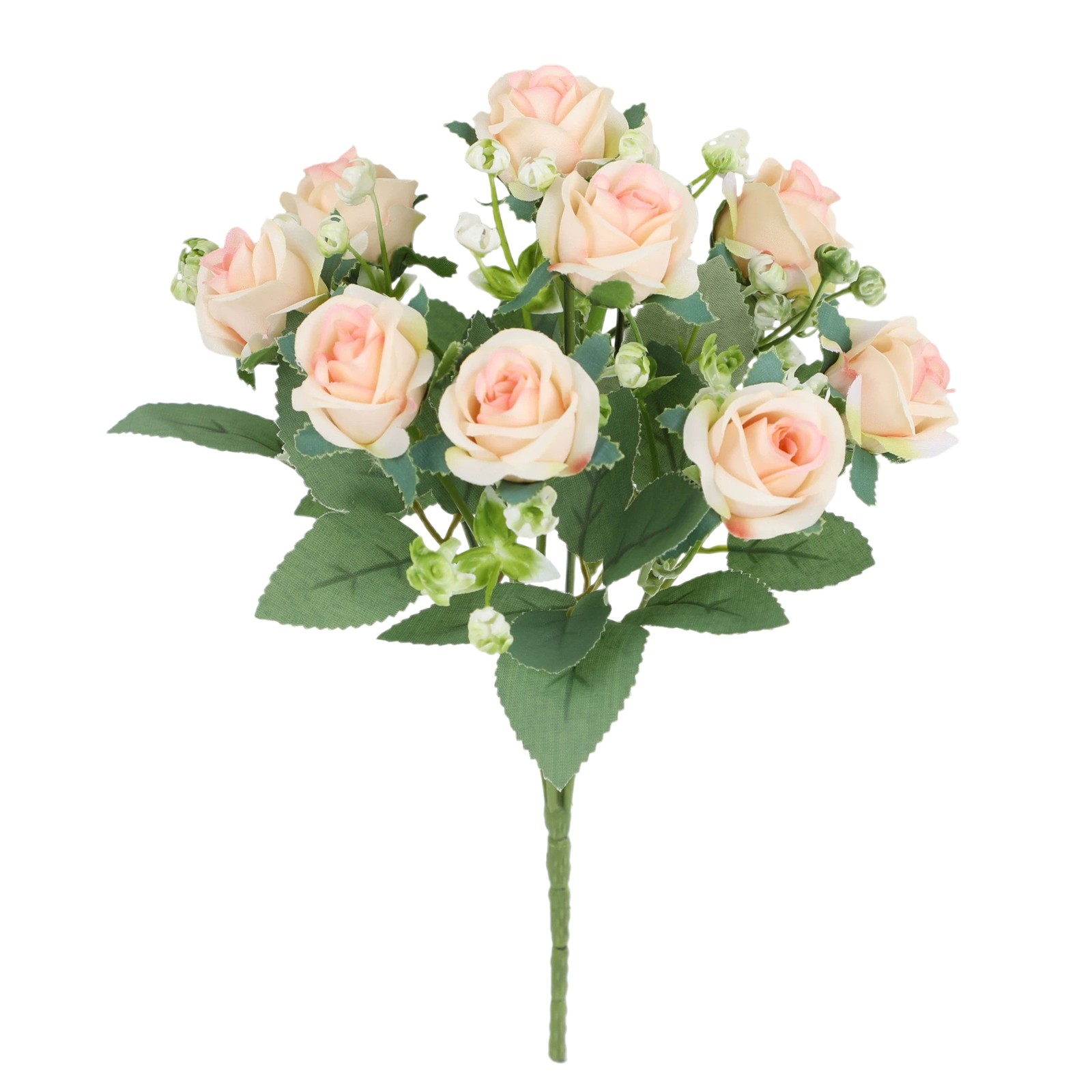 thumbnail image 2 of Arreglo floral de rosas de seda realistas, duraderas para la decoración del hogar y la primavera, 2 of 2